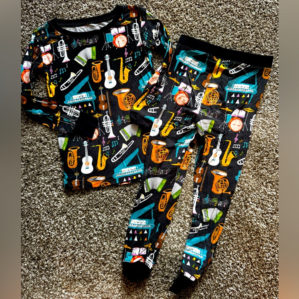 Dark Musical Instrument Little Sleepies 3T